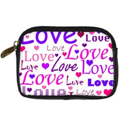 Love Pattern Digital Camera Cases by Valentinaart