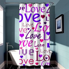 Love Pattern Shower Curtain 36  X 72  (stall)  by Valentinaart