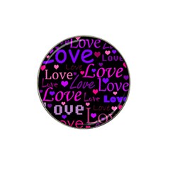 Love Pattern 2 Hat Clip Ball Marker by Valentinaart