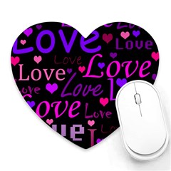 Love Pattern 2 Heart Mousepads by Valentinaart