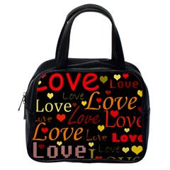 Love Pattern 3 Classic Handbags (one Side) by Valentinaart