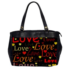 Love Pattern 3 Office Handbags by Valentinaart