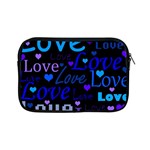 Blue love pattern Apple iPad Mini Zipper Cases Front