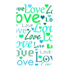 Love pattern - green and blue Memory Card Reader