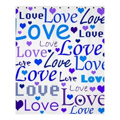 Blue And Purple Love Pattern Shower Curtain 60  X 72  (medium)  by Valentinaart