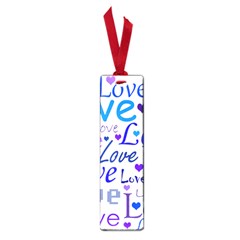 Blue And Purple Love Pattern Small Book Marks by Valentinaart