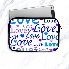 Blue And Purple Love Pattern Apple Ipad Mini Zipper Cases by Valentinaart