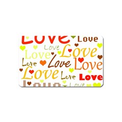 Valentine s Day Pattern Magnet (name Card) by Valentinaart