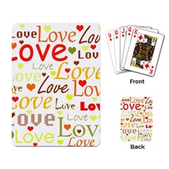 Valentine s Day Pattern Playing Card by Valentinaart