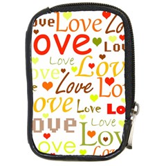 Valentine s Day Pattern Compact Camera Cases by Valentinaart