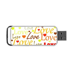 Valentine s Day Pattern Portable Usb Flash (two Sides) by Valentinaart