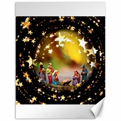 Christmas Crib Virgin Mary Joseph Jesus Christ Three Kings Baby Infant Jesus 4000 Canvas 12  X 16   by yoursparklingshop