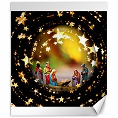 Christmas Crib Virgin Mary Joseph Jesus Christ Three Kings Baby Infant Jesus 4000 Canvas 20  X 24   by yoursparklingshop