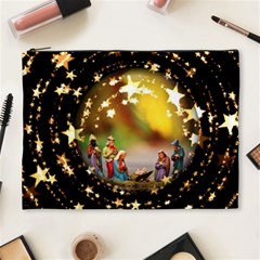 Christmas Crib Virgin Mary Joseph Jesus Christ Three Kings Baby Infant Jesus 4000 Cosmetic Bag (xl) by yoursparklingshop