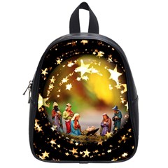 Christmas Crib Virgin Mary Joseph Jesus Christ Three Kings Baby Infant Jesus 4000 School Bags (small)  by yoursparklingshop