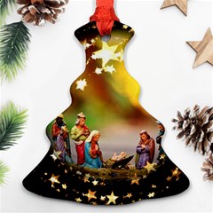 Christmas Crib Virgin Mary Joseph Jesus Christ Three Kings Baby Infant Jesus 4000 Ornament (christmas Tree) by yoursparklingshop