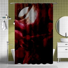 Dark Red Candlelight Candles Shower Curtain 48  X 72  (small)  by yoursparklingshop