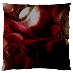 Dark Red Candlelight Candles Standard Flano Cushion Case (one Side) by yoursparklingshop