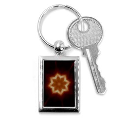 Christmas Flower Star Light Kaleidoscopic Design Key Chains (rectangle)  by yoursparklingshop