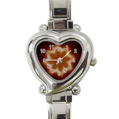 Christmas Flower Star Light Kaleidoscopic Design Heart Italian Charm Watch by yoursparklingshop