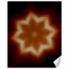 Christmas Flower Star Light Kaleidoscopic Design Canvas 11  X 14   by yoursparklingshop