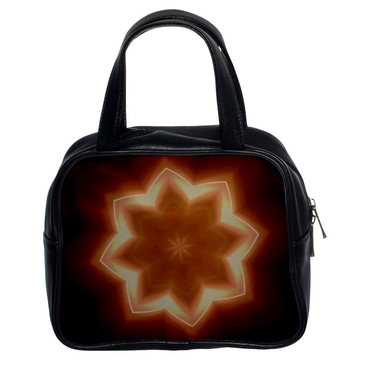 Christmas Flower Star Light Kaleidoscopic Design Classic Handbags (2 Sides)