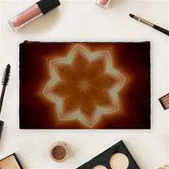 Christmas Flower Star Light Kaleidoscopic Design Cosmetic Bag (large)  by yoursparklingshop