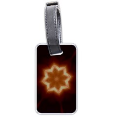 Christmas Flower Star Light Kaleidoscopic Design Luggage Tags (one Side)  by yoursparklingshop