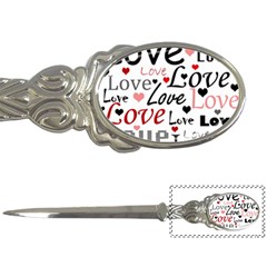 Love Pattern - Red Letter Openers by Valentinaart