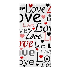 Love Pattern - Red Shower Curtain 36  X 72  (stall)  by Valentinaart