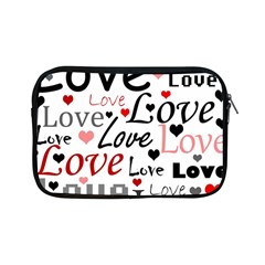 Love Pattern - Red Apple Ipad Mini Zipper Cases by Valentinaart