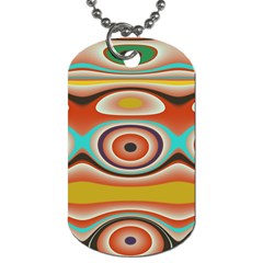 Oval Circle Patterns Dog Tag (one Side) by digitaldivadesigns