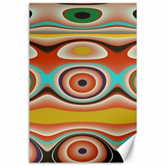 Oval Circle Patterns Canvas 24  X 36 