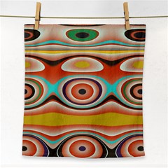 Oval Circle Patterns Face Towel