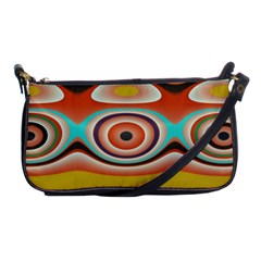 Oval Circle Patterns Shoulder Clutch Bags by digitaldivadesigns