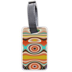 Oval Circle Patterns Luggage Tags (one Side) 