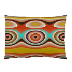 Oval Circle Patterns Pillow Case (two Sides) by digitaldivadesigns