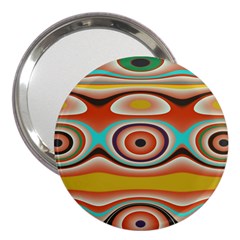 Oval Circle Patterns 3  Handbag Mirrors