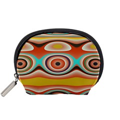 Oval Circle Patterns Accessory Pouches (small)  by digitaldivadesigns