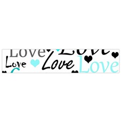 Love Pattern - Cyan Flano Scarf (small) by Valentinaart