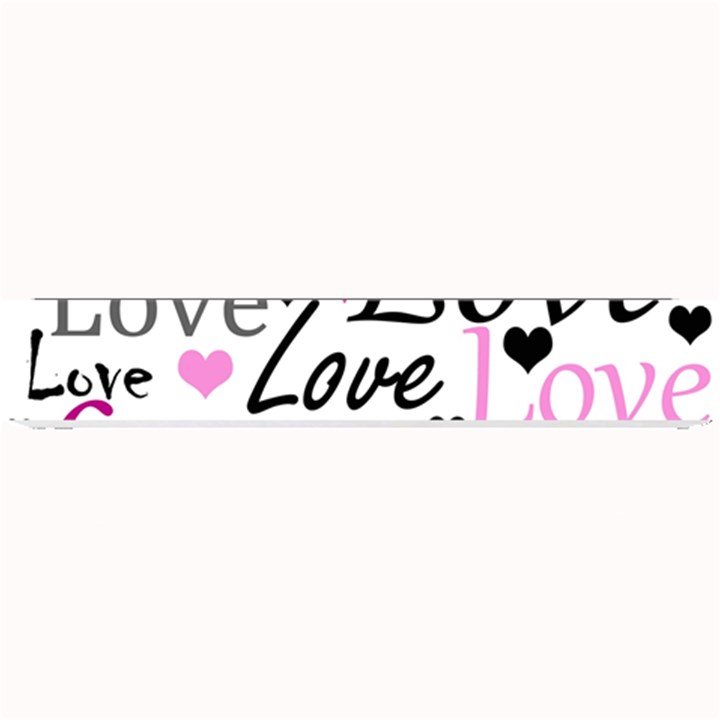 Love pattern - magenta Small Bar Mats