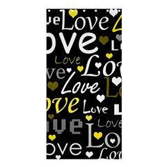 Yellow Love pattern Shower Curtain 36  x 72  (Stall) 