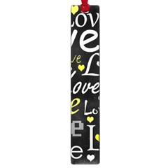 Yellow Love pattern Large Book Marks