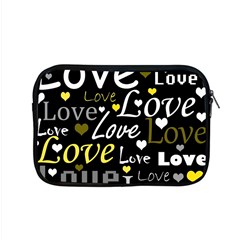 Yellow Love pattern Apple MacBook Pro 15  Zipper Case