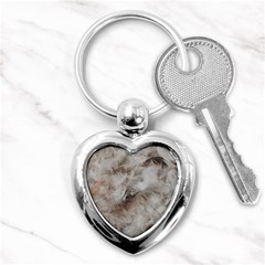 Down Comforter Feathers Goose Duck Feather Photography Key Chains (heart)  by yoursparklingshop