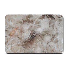 Down Comforter Feathers Goose Duck Feather Photography Small Doormat  by yoursparklingshop