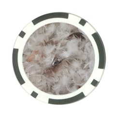 Down Comforter Feathers Goose Duck Feather Photography Poker Chip Card Guards by yoursparklingshop