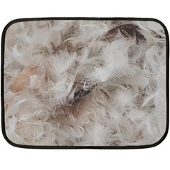 Down Comforter Feathers Goose Duck Feather Photography Fleece Blanket (mini) by yoursparklingshop