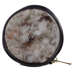 Down Comforter Feathers Goose Duck Feather Photography Mini Makeup Bags by yoursparklingshop