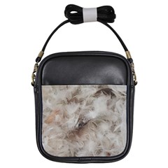 Down Comforter Feathers Goose Duck Feather Photography Girls Sling Bags by yoursparklingshop